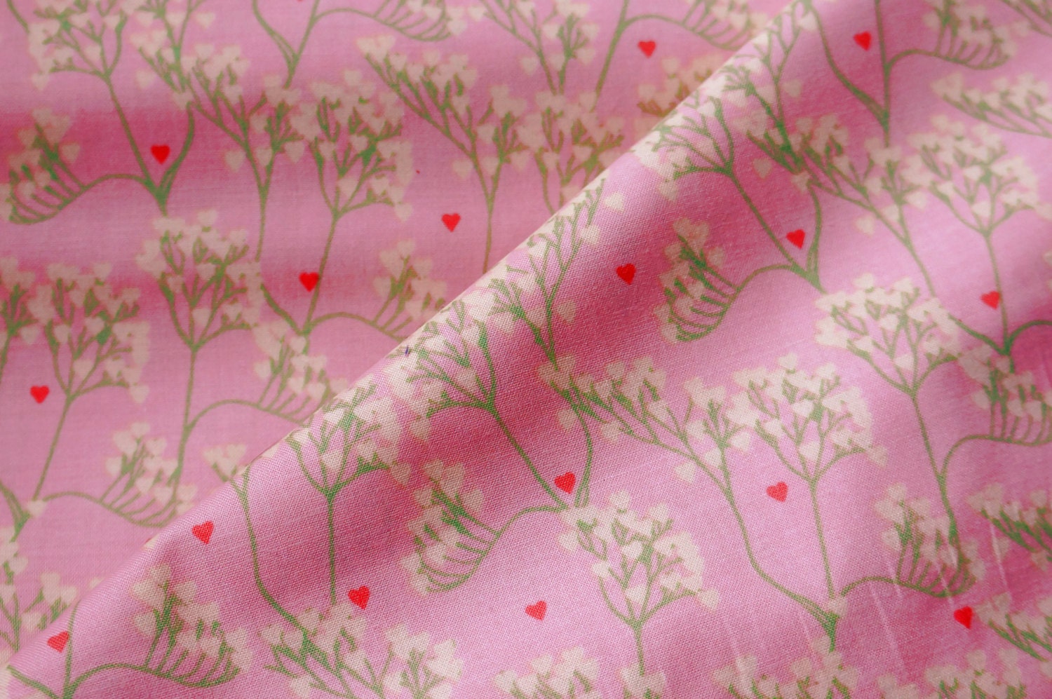 Smitten Floral Cotton Fabric Yardage