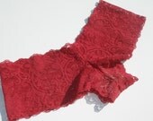 Stretch Lace Undies - Wine Red - Boyshorts - Cheeky Panties