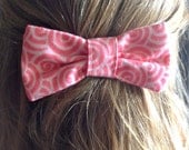 Light And Dark Pink Hair Bow And Bow Tie