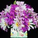 Silk Flower Arrangement, Lavender & White Daisies, Lavender Wisteria, New Baby, Musical Vase, Artificial Flower Arrangement, Silk Floral,