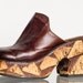 1970's Leather Clog // Vintage Bohemian 1970's Brown Platform Hippie Clogs