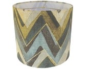 Drum Lamp Shade Lampshade Color Field by Robert Allen Truffle Made to Order