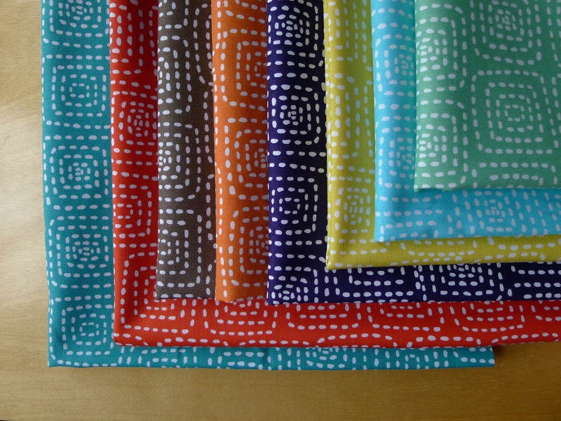 Stitch Square FQ BUNDLE Michael Miller (8) Pieces