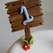 Fondant Wood Post Sign, Customize