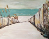 Large Original Acrylic Artwork - Seaside Dunes - 40 x 30 JLH Art Studio