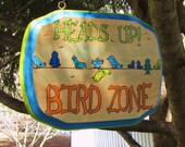 Wooden Outdoor Garden Sign- for Bird Lovers