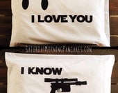 Star Wars Love pillowcases