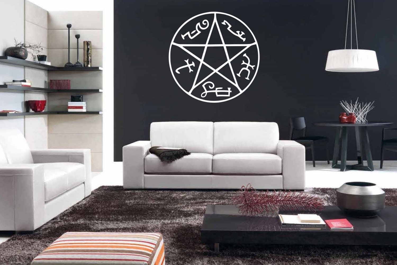 Supernatural Devil's Trap symbol wall decal