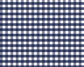 Navy MEDIUM Gingham -1/2 yard - Riley Blake Designs - Navy / White Checkered - RBD - C450-21