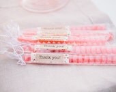 Handmade Miss Peach wedding or shower favour with mini jelly beans
