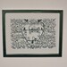 Customised bespoke papercut, paper cut, wedding gift, anniversary gift, present, family tree, folk art, monotone, black