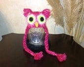 Pink Owl Hat Newborn