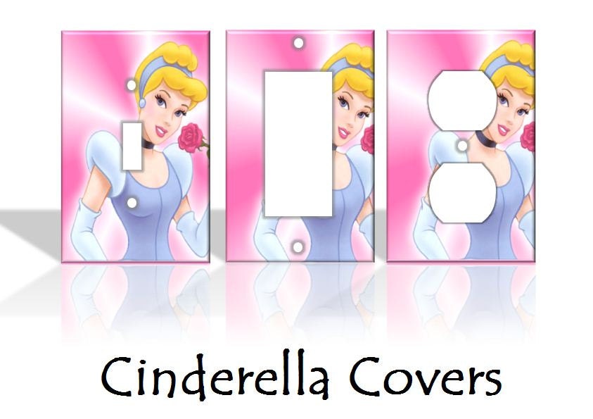 Cinderella Disney Light Switch Covers Wallplates Switchplates Home Decor Outlet 14 STYLES AVAILABLE