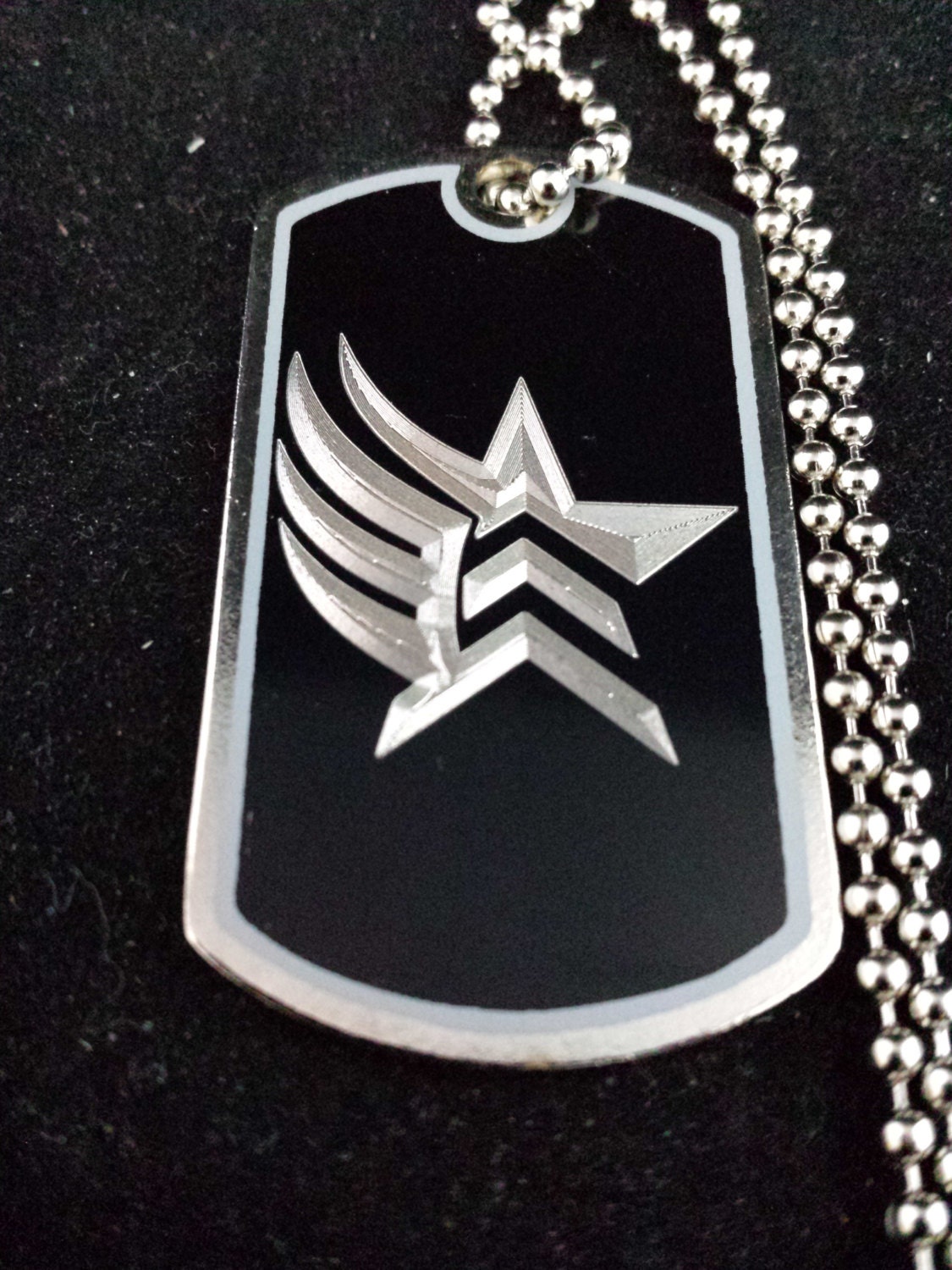 MASS EFFECT PARAGADE Dogtag w/ Ball Chain