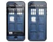 Apple iPhone 5 Skin Cover Sticker - Tadis Police Box (kh5-004)