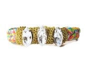Confetti Cord and Crystal Bracelet