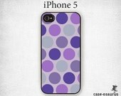 iPhone 5 Dots Pattern Case  - 'Grape Lola'