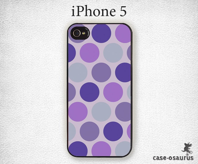 iPhone 5 Dots Pattern Case - 'Grape Lola'