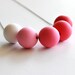Ombre Beaded Polymer Clay Statement Necklace, Ombre Necklace