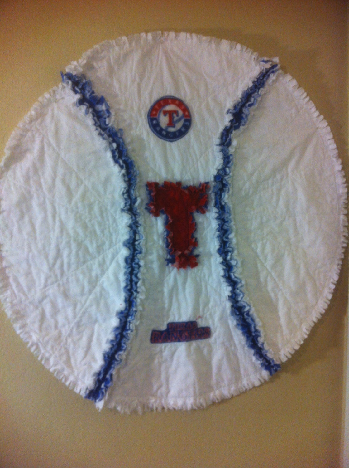 Texas Rangers Baseball Blanket 