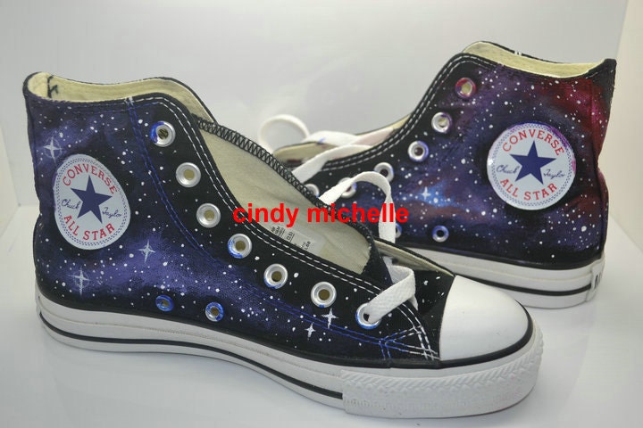 Custom Converse Galaxy Converse Sneakers  Hand-Painted On Converse Shoes Great Gift