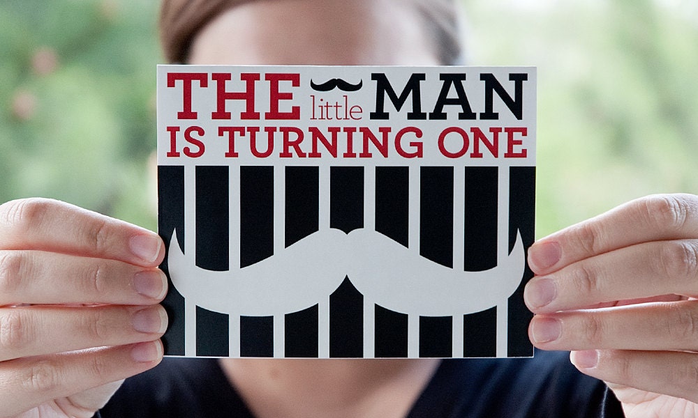Little Man Birthday Party Invitation