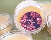Vegan Lip Balm, Cherry Flavor, All Natural Berry Chapstick