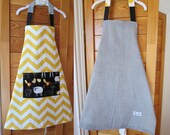 Unisex reversible kids aprons