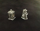 Pewter Doctor Who Dalek TARDIS European Beads
