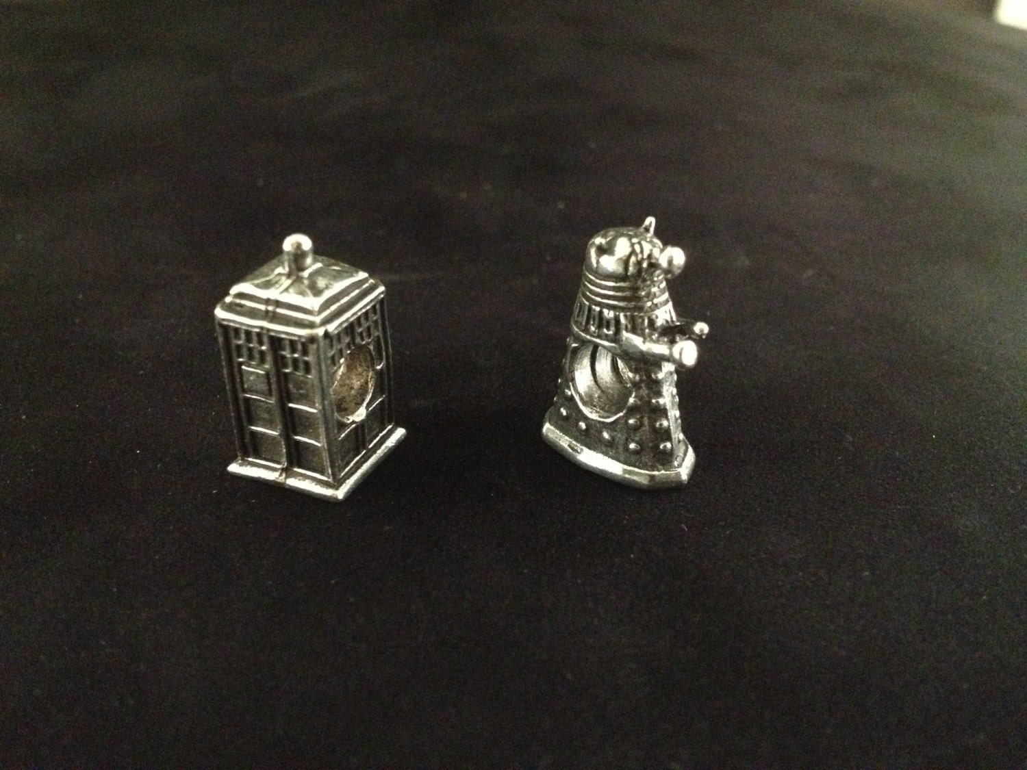 Pewter Doctor Who Dalek TARDIS European Beads