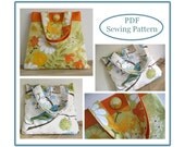 INSTANT DOWNLOAD Tote Bag Sewing Pattern - PN407 Elegance Tote Large Handbag pdf