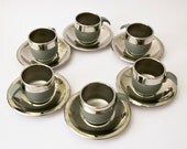Original Vintage Italian cups 1970 grey STELLA