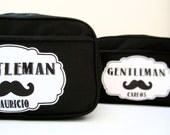 Gift Ideas for Him- Travel overnight Monogrammed Toiletry Case/Kit, Personalized swag bag gift for Him