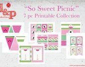 DIY Printable So Sweet Picnic collection INSTANT Download Il_170x135