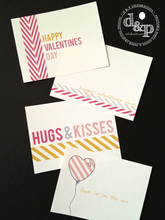 Sunshine Valentine Love Notes with FREE printable envelope Instant Download DIY Printable Page Il_570xn