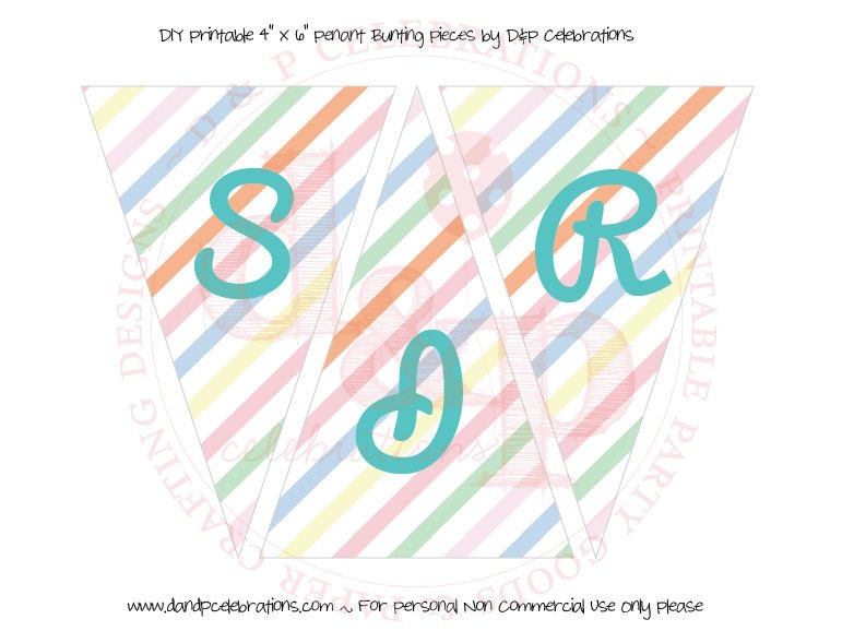 DIY Printable Spring Banner INSTANT DOWNLOAD Il_570xn