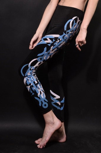 African print leggings