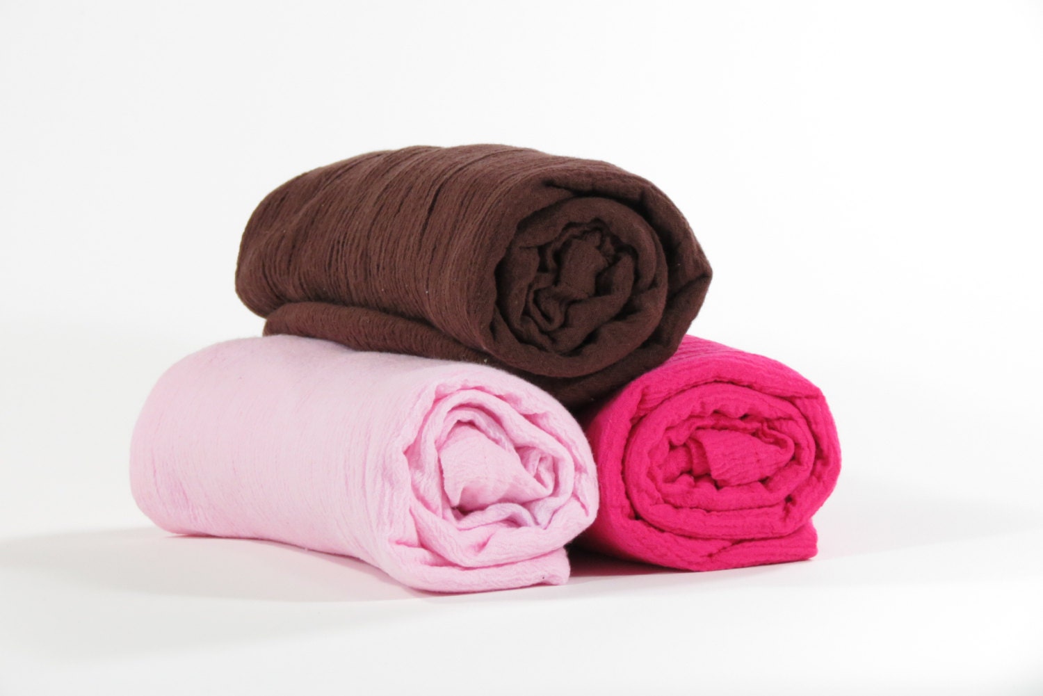 Set of 3 Muslin Swaddle Blankets - Modern Baby Girl - Receiving Blankets - Lightweight Swaddle Wrap - Newborn Photo Prop - Nursing Cover