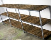 Reclaimed wood bookcase (different choices avail.) Custom Configurations Available Rustic/modern/industrial look (book case/shelving unit