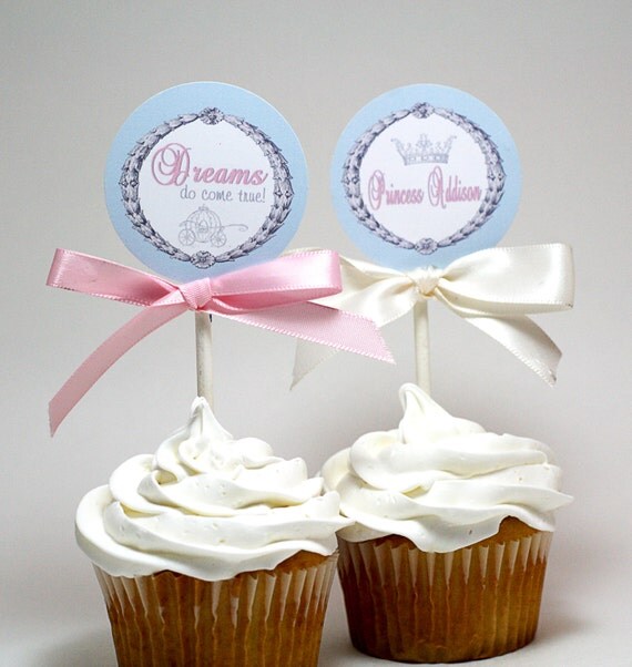 Printable Cupcake Toppers - CINDERELLA Il_570xn