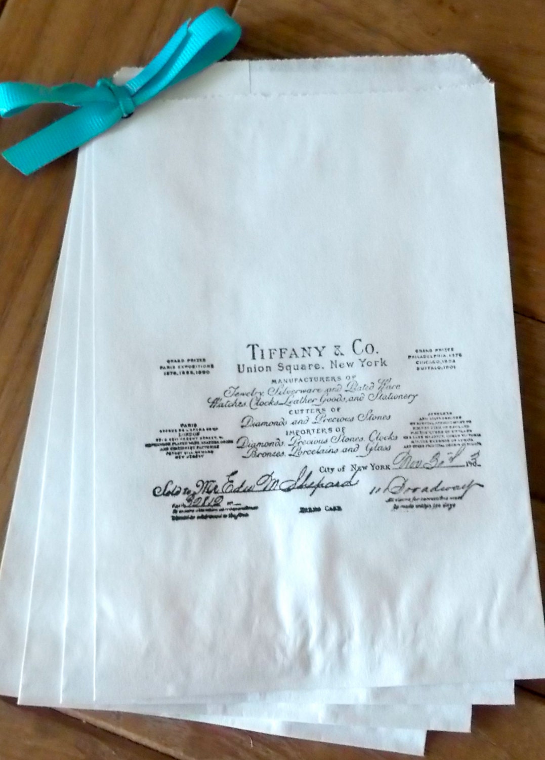 50 White Tiffany inspired candy buffet bags, wedding cake bags,candy station bags, favor bags
