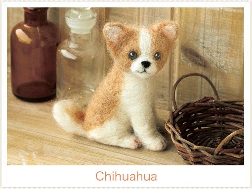 Japanese Wool Needle Felting Craft Kit - Chihuahua