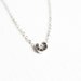 tiny silver horseshoe - good luck charm necklace / dainty, delicate, minimalist jewelry