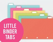 Mini Binder Tabs for the Little BIG IDEA Binder