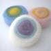 3 Pastel Roving Needle Felting Wool Rolls