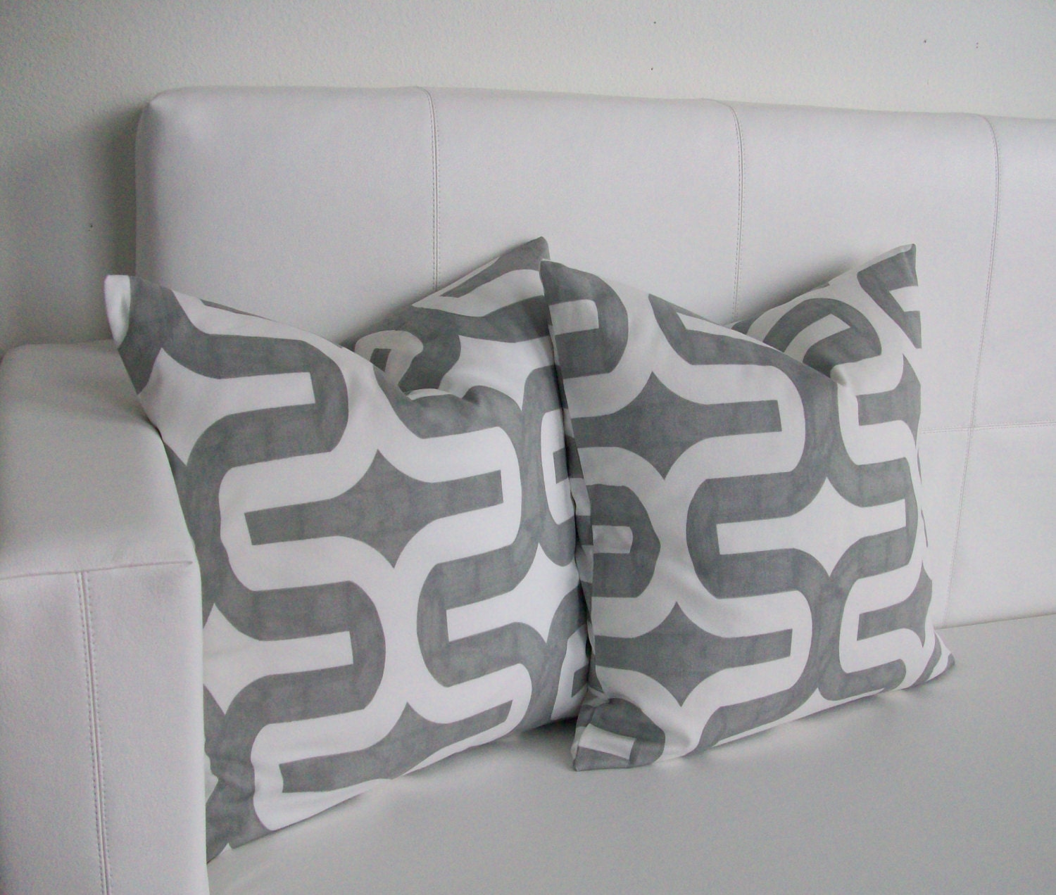 18x18 Gray Retro Throw Pillow Covers for Decorative Pillows