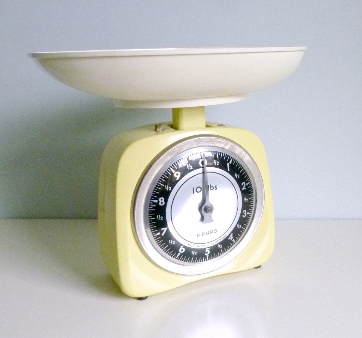 Mid Century Modern Kitchen Scale - KRUPS Germany - Lemon Zest - Mad Men, 1950's, Mothers Day, Gift For Her, Cooking, Baking