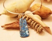 Blue Crazy Lace Agate Necklace and Earrings