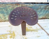 SPRING SALE Vintage Rusty Metal Tractor Seat  Supplies, Assemblage, Destash, Found Objects,Sculpture, Altered Art, Parts, Steampunk
