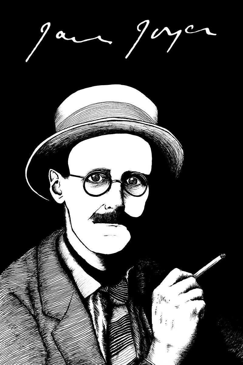 James Joyce Signature Poster by Ryan Sheffield